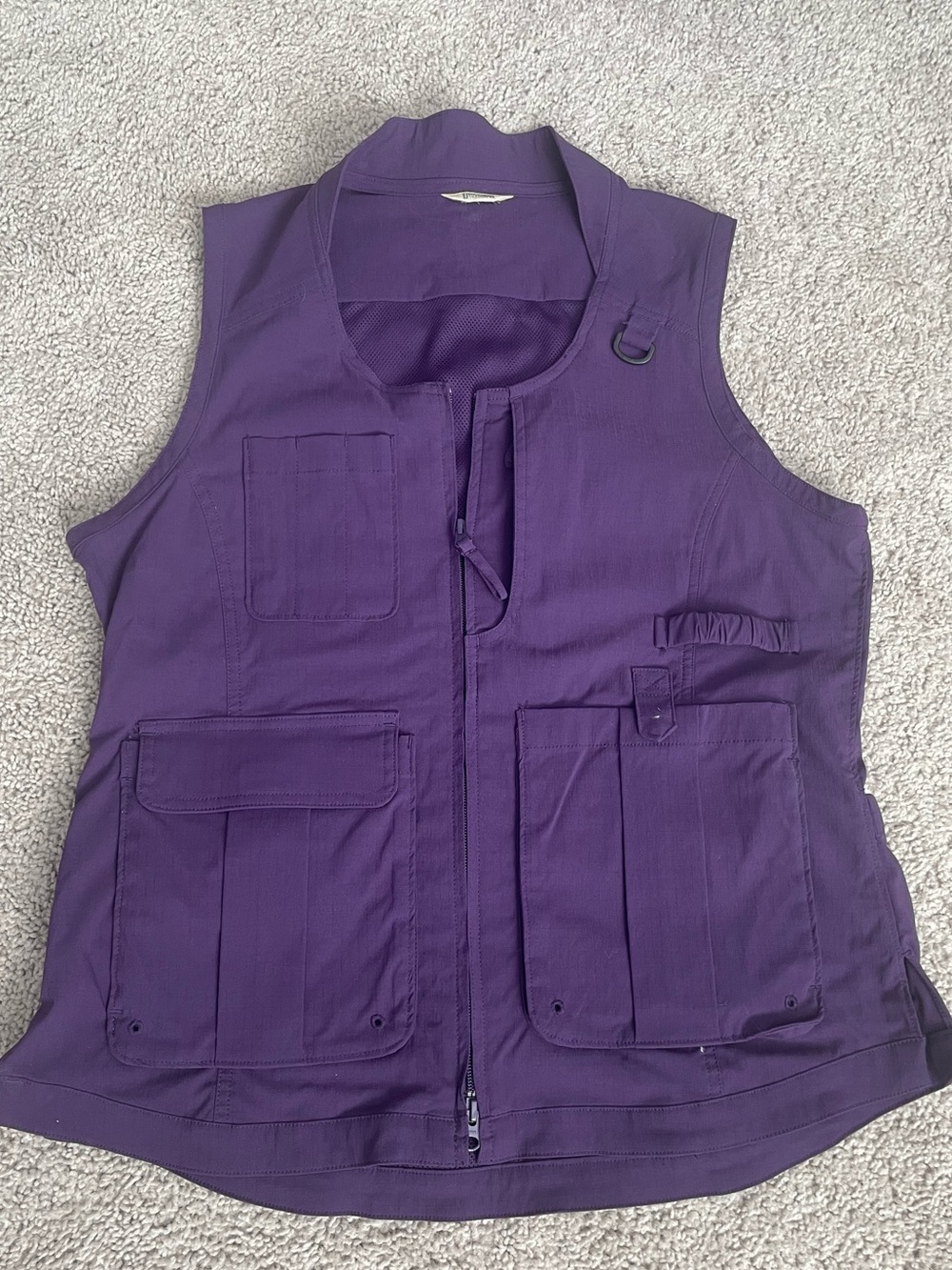Duluth Trading Co Purple Utility Vest with Multiple Pockets
